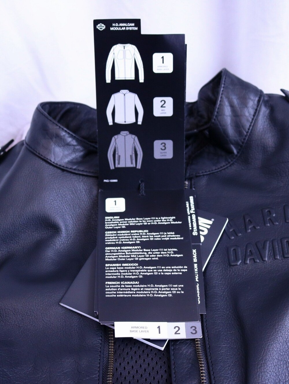 Harley-Davidson Women's Captain's Modular Leather Jacket NWT Large - Picture 8 of 12